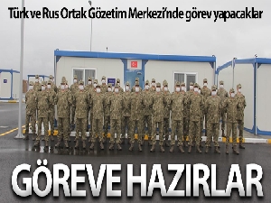 Türk ve Rus Ortak Gözetim Merkezi'nde görev yapacak Türk askerleri Azerbaycan'da