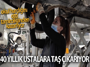 18 senedir ellerinin ojesiyle araba tamir ediyor