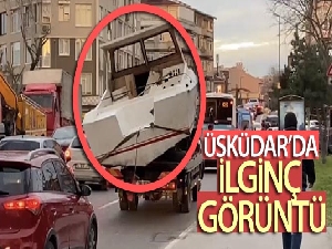 Üsküdar'da ilginç görüntü