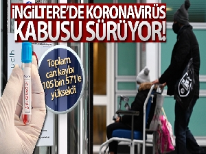 İngiltere'de son 24 saatte Covid-19'a bağlı bin 200 can kaybı