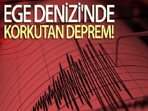 Ege Denizi'nde 4,1 büyüklüğünde deprem