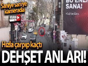 Beşiktaş'ta dehşet anları: Vicdansız sürücü gence çarpıp böyle kaçtı