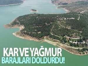 Kar ve yağmur barajları doldurdu