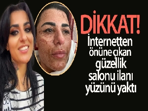 İnternetten önüne çıkan güzellik salonu ilanı yüzünü yaktı