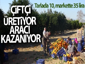 Çiftçi üretiyor aracı kazanıyor