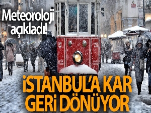 Meteoroloji açıkladı: İstanbul'a kar geri dönüyor