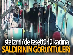 İzmir'de tesettürlü kadına saldırının görüntüleri ortaya çıktı