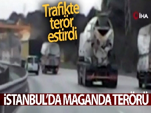 İstanbul'da trafikte makas atan araç kamerada