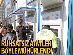 Bolu'da ruhsatsız ATM'ler mühürlendi