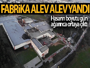 Tuzla'da yanan et fabrikasındaki hasarın boyutu gün ağarınca ortaya çıktı