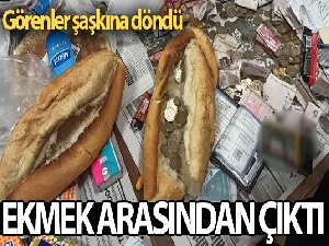 Ekmek arasından para çıktı, gören şaşkına döndü