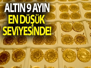 Altın 9 ayın en düşük seviyesinde