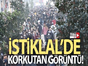 İstiklal'de korkutan görüntü