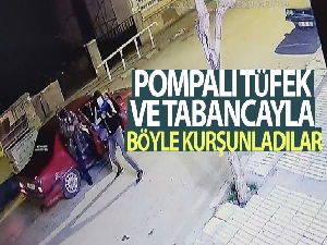 Çorum'da iş yerini pompalı tüfek ve tabancayla böyle kurşunladılar
