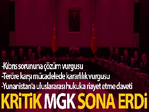 MGK'dan Yunanistan'a uluslararası hukuka riayet etme daveti