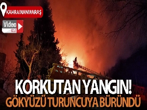 Kahramanmaraş'ta askeri kışla içerisinde yangın