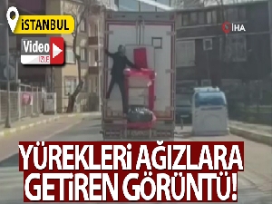 Avcılar'da yürekleri ağızlara getiren görüntü