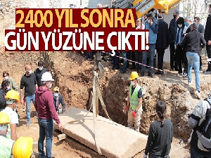 2400 yıl sonra lahit mezar gün yüzüne çıktı!