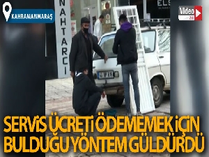 70 lira servis ücreti ödememek için kapıyı söküp tamirciye getirdi