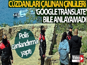 Cüzdanları çalınan Çinli turistler dil bilmeyince polis dertlerini canlandırma yaparak anlamaya çalıştı