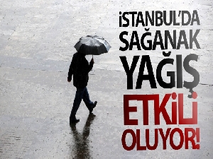 İstanbul'da sağanak yağış etkili oluyor!