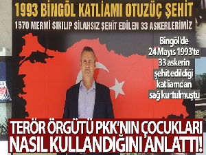 Terör örgütü PKK'nın çocukları nasıl kullandığını anlattı