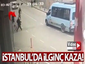 İstanbul'da ilginç kaza: Bisikletli ile yaya çarpıştı