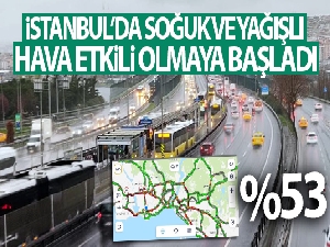 İstanbul'da soğuk ve yağışlı hava etkili olmaya başladı