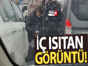 Düzce'de iç ısıtan görüntü
