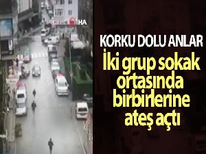 Eyüpsultan'da silahlı çatışma anı kamerada