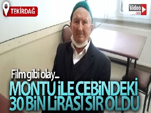 Tekirdağ'da film gibi olay: Montu ile cebindeki 30 bin lirası sır oldu