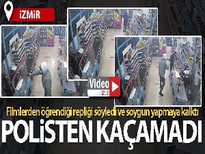 İzmir'de film gibi soygun girişimi: Soygun anları kamerada
