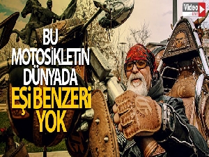 İlginç tasarımıyla dikkat çeken bu motosikletin dünyada eşi benzeri yok