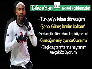 Talisca: 'Türkiye'ye tekrar döneceğim'