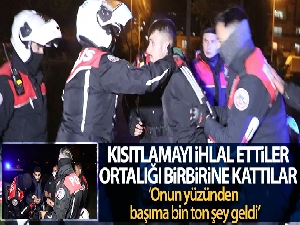 Kısıtlamayı ihlal eden tamirci gençler, ortalığı birbirine kattı