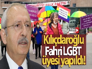 CHP lideri Kılıçdaroğlu, Fahri LGBT üyesi yapıldı