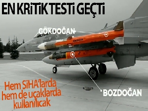 Bozdoğan en kritik testi başarıyla geçti, hedefi 'doğrudan vuruş' ile imha etti