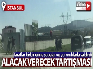 Sultanbeyli'de şantiyede sopalı yumruklu kavga