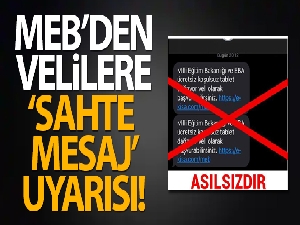 Milli Eğitim Bakanlığından 'sahte mesaj' uyarısı