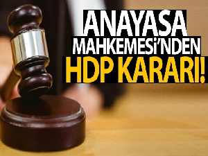 HDP iddianamesi iade edildi