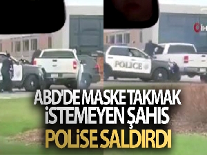 ABD'de maske takmak istemeyen şahıs polise saldırdı