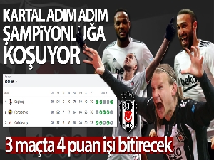 Kartal adım adım şampiyonluğa yürüyor