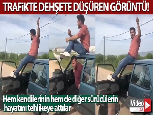 Antalya'da trafikte dehşete düşüren görüntü