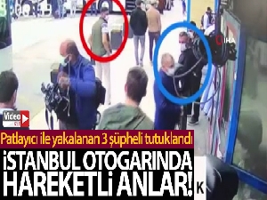 Otogarda patlayıcı ile yakalanan 3 şüpheli tutuklandı