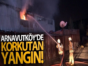 Arnavutköy'de izolasyon malzemeleri üretimi yapılan fabrikada yangın