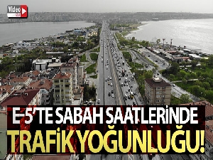 E-5'te sabah saatlerinde trafik yoğunluğu