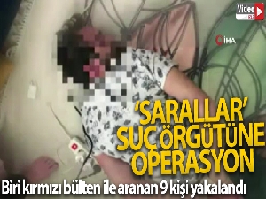 'Sarallar' suç örgütüne operasyon: Biri kırmızı bülten ile aranan 9 kişi yakalandı