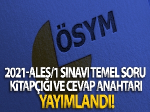 ÖSYM: '2021-ALES/1 sınavı temel soru kitapçığı ve cevap anahtarı yayımlandı'