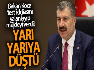 Bakan Fahrettin Koca 'test' iddiasını yalanlayıp müjdeyi verdi!