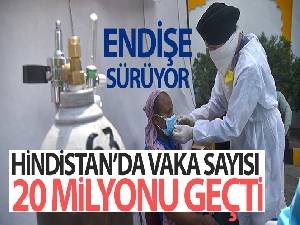 Hindistan'da korona virüs vaka sayısı 20 milyonu geçti